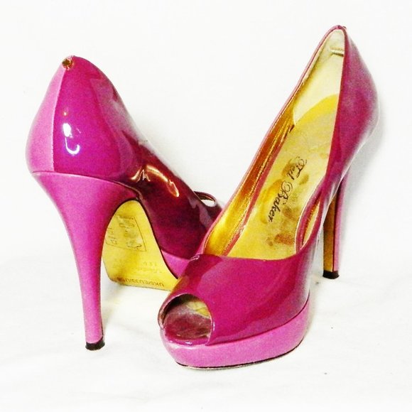 Ted Baker London Shoes | Ted Baker Zsofia Pink Colorblock Pumps Heels Sz 8 | Color: Pink | Size: 8 | Catieg1's Closet
